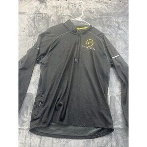Nike Livestrong Half Zip Pullover Lightweight XL Windbreaker Black Vtg Dri Fit